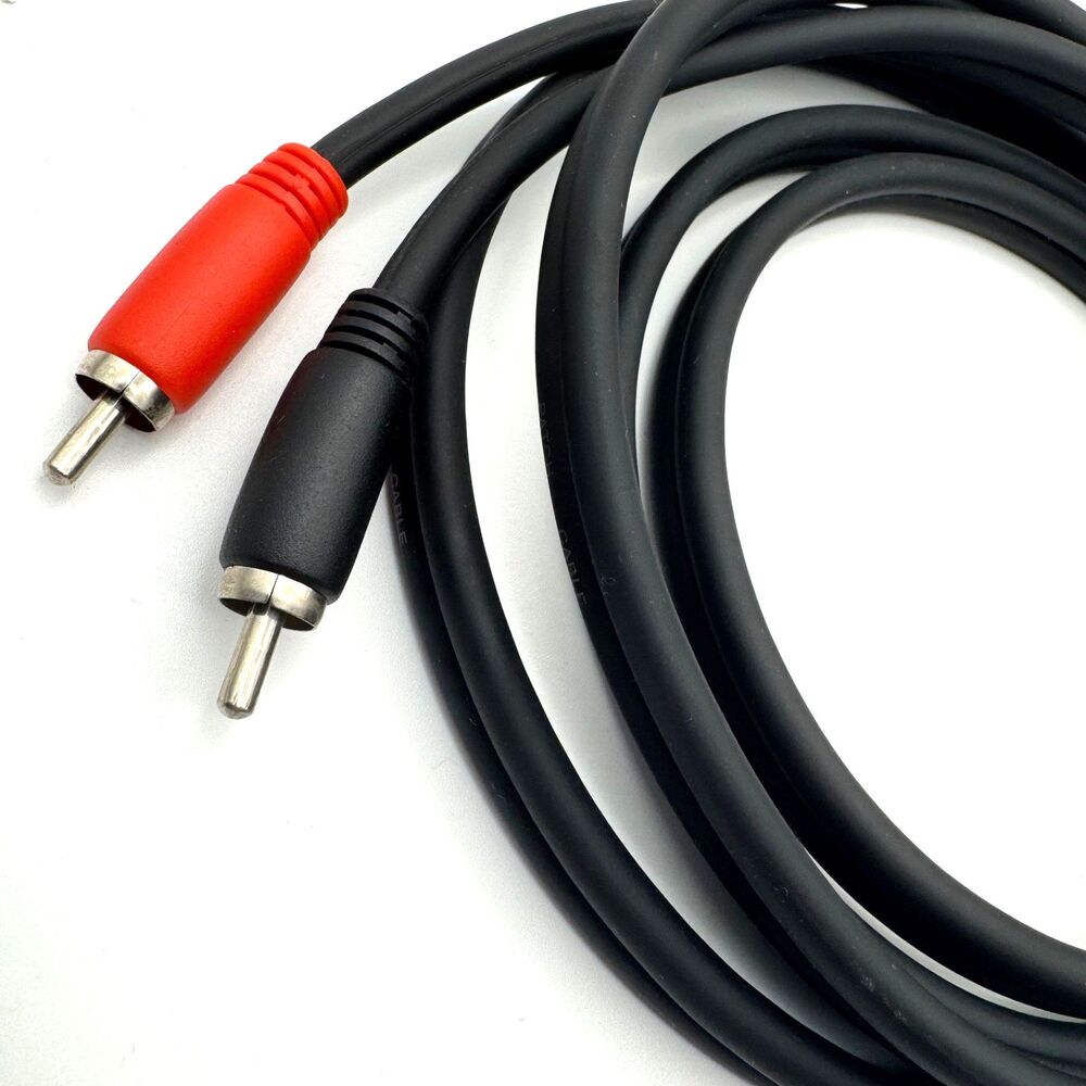 2 Rca To 2 Rca Stereo Channel Audio Cable Adapter 6ft Male Red/White - Picture 2 of 2